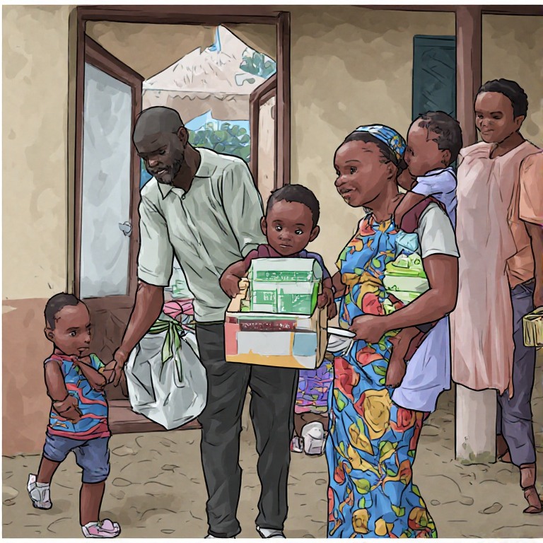 Monthly Ration Distribution – Family Food Security