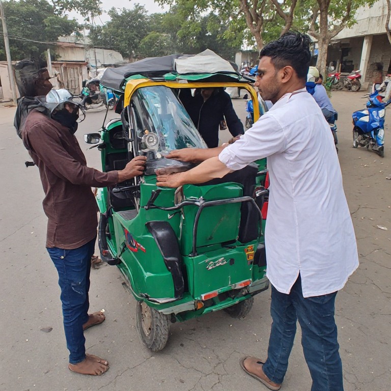 Livelihood Support: Rozgar Auto-Rickshaw Handover to Daily Wager - image 2