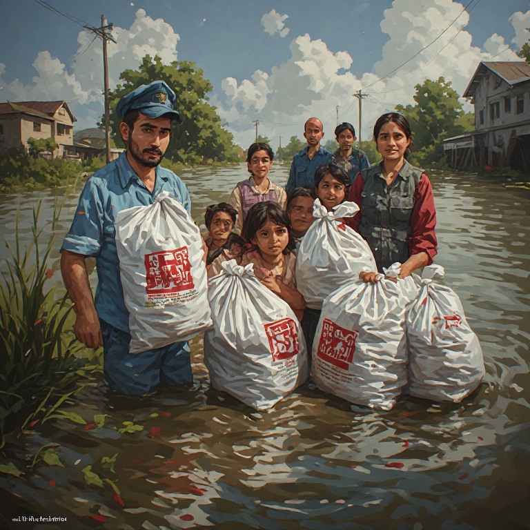 Emergency Ration Bags Distributed to 300 Flood-Affected Families - image 2