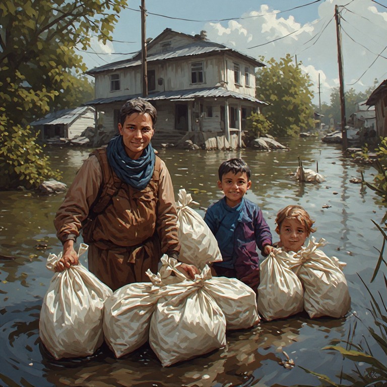 Emergency Ration Bags Distributed to 300 Flood-Affected Families - image 4